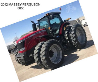 2012 MASSEY-FERGUSON 8650