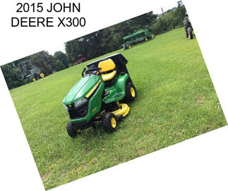 2015 JOHN DEERE X300