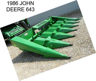 1986 JOHN DEERE 643