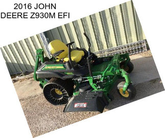 2016 JOHN DEERE Z930M EFI