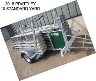 2018 PRATTLEY 10 STANDARD YARD