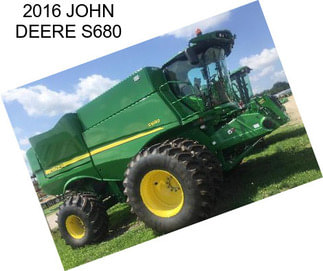 2016 JOHN DEERE S680