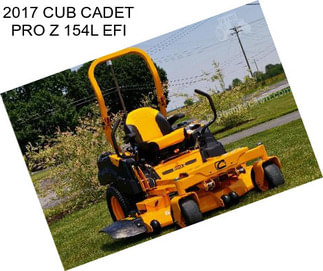 2017 CUB CADET PRO Z 154L EFI