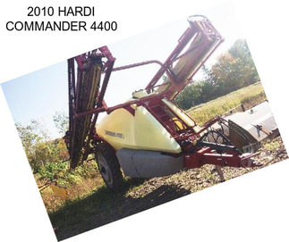 2010 HARDI COMMANDER 4400