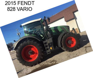 2015 FENDT 828 VARIO