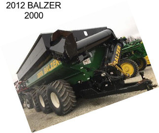 2012 BALZER 2000