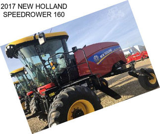 2017 NEW HOLLAND SPEEDROWER 160