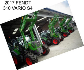 2017 FENDT 310 VARIO S4