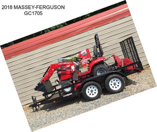 2018 MASSEY-FERGUSON GC1705