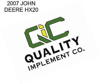 2007 JOHN DEERE HX20