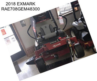 2018 EXMARK RAE708GEM48300