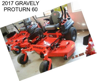 2017 GRAVELY PROTURN 60