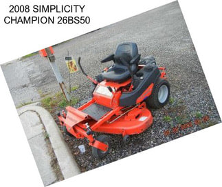 2008 SIMPLICITY CHAMPION 26BS50