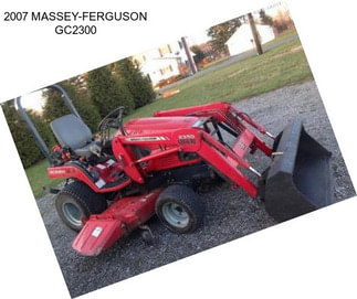 2007 MASSEY-FERGUSON GC2300