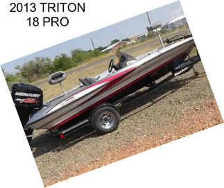 2013 TRITON 18 PRO