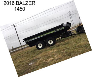 2016 BALZER 1450