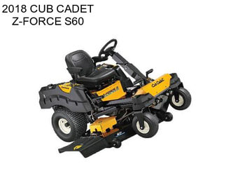 2018 CUB CADET Z-FORCE S60