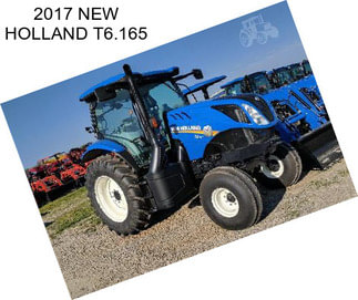 2017 NEW HOLLAND T6.165