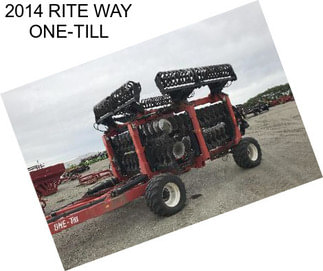 2014 RITE WAY ONE-TILL