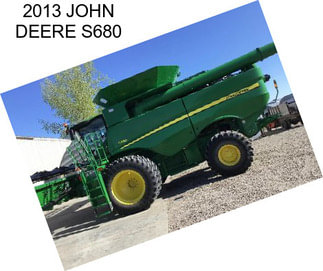 2013 JOHN DEERE S680