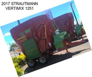 2017 STRAUTMANN VERTIMIX 1251