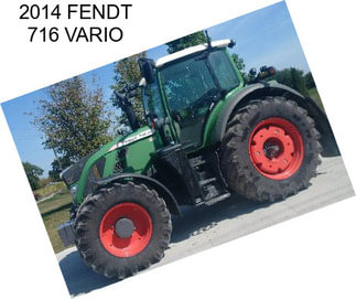 2014 FENDT 716 VARIO