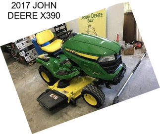 2017 JOHN DEERE X390