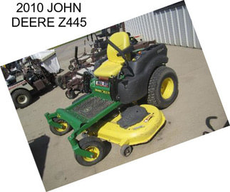 2010 JOHN DEERE Z445