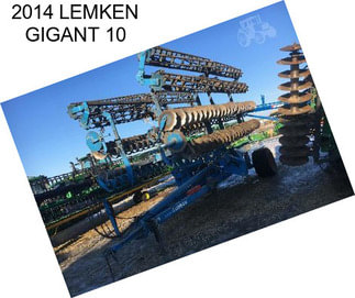 2014 LEMKEN GIGANT 10