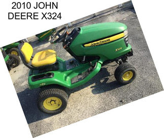 2010 JOHN DEERE X324