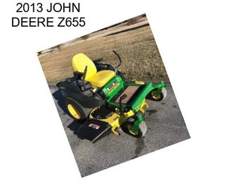 2013 JOHN DEERE Z655