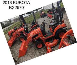 2018 KUBOTA BX2670