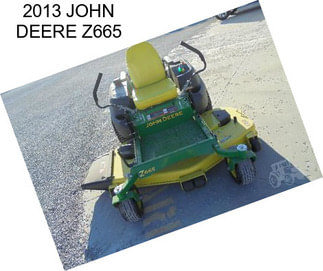 2013 JOHN DEERE Z665