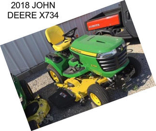 2018 JOHN DEERE X734