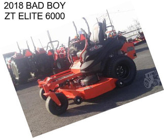 2018 BAD BOY ZT ELITE 6000
