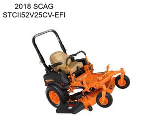 2018 SCAG STCII52V25CV-EFI