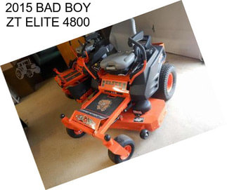 2015 BAD BOY ZT ELITE 4800