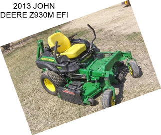 2013 JOHN DEERE Z930M EFI