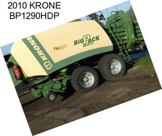 2010 KRONE BP1290HDP