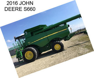 2016 JOHN DEERE S660