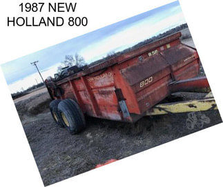 1987 NEW HOLLAND 800