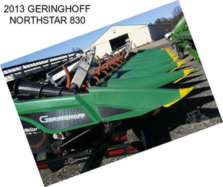 2013 GERINGHOFF NORTHSTAR 830