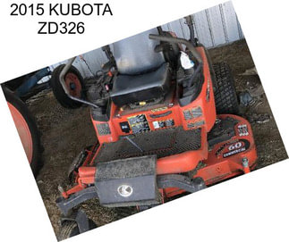 2015 KUBOTA ZD326