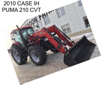 2010 CASE IH PUMA 210 CVT