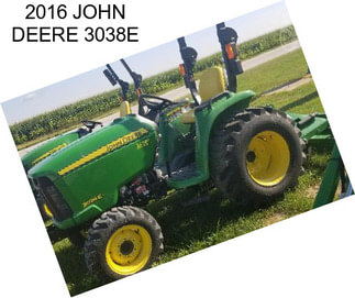 2016 JOHN DEERE 3038E