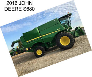 2016 JOHN DEERE S680