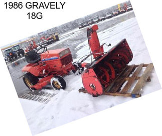 1986 GRAVELY 18G