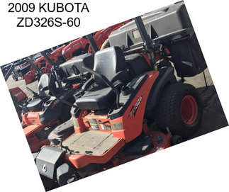 2009 KUBOTA ZD326S-60