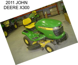 2011 JOHN DEERE X300