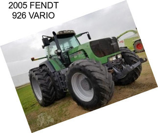 2005 FENDT 926 VARIO